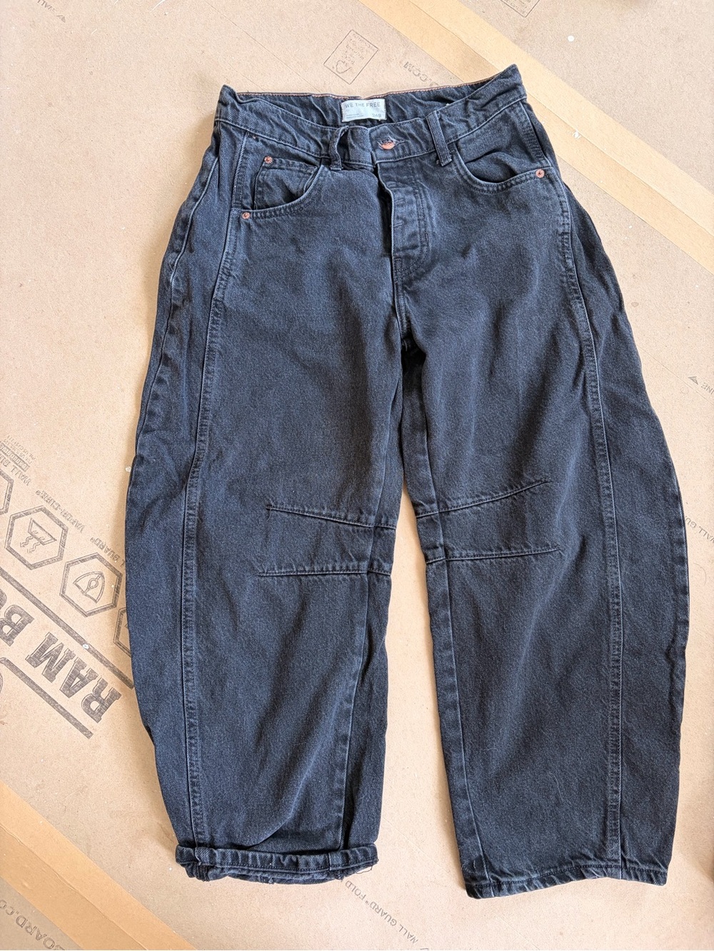 Free People Barrel Relaxed Fit Jeans